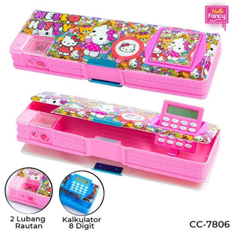 

Kotak Pensil Magnet Kalkulator / Pencil Case Motif CC-7806