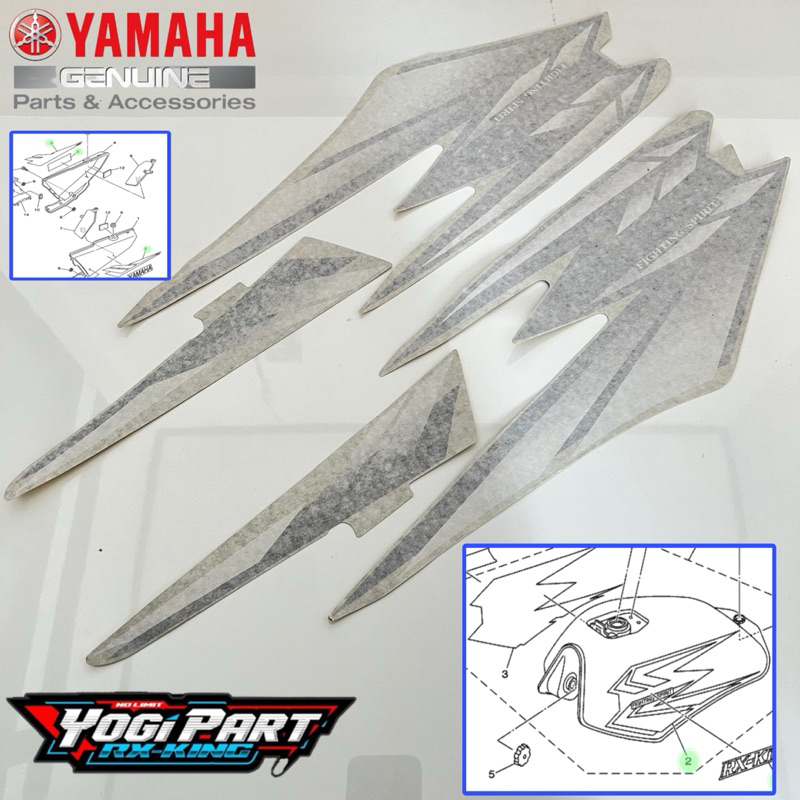 STRIPING LIST STICKER RXKING RX KING 2002 HIJAU KUALITAS ORIGINAL