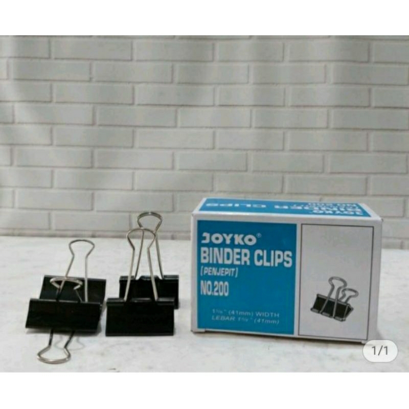 

Binder Clips Joyko Penjepit No.200/Penjepit Kertas