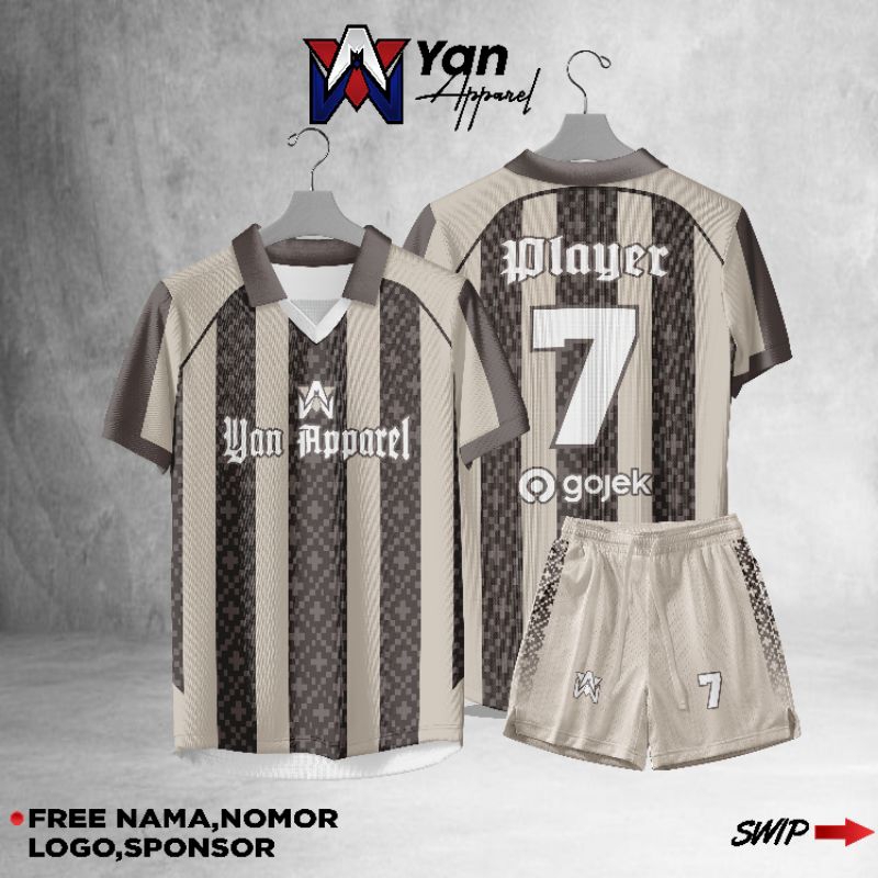 Jersey Futsal  Full Printing Bebas Custom Design ( Bisa Satuan )