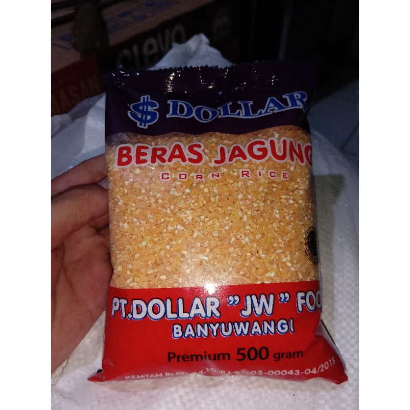 

Beras jagung dollar 500g berkemasan berkualitas tinggi