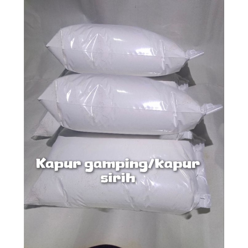 

Kapur gamping halus 1kg kapur sirih lembut