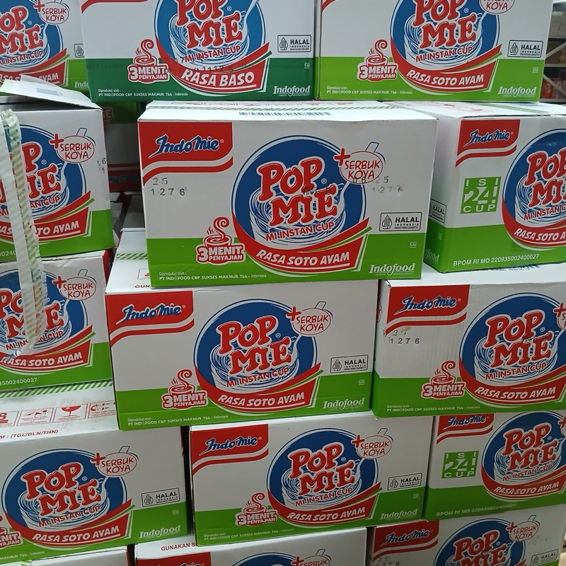 

Pop Mie Mi Instant Cup 75g Kemasan 1 dus | 1 dus isi 24pcs |