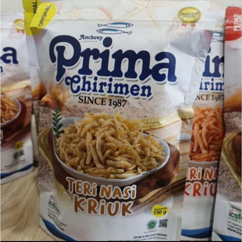

Anchovy Prima Chirimen Teri Nasi Kriuk 150gr