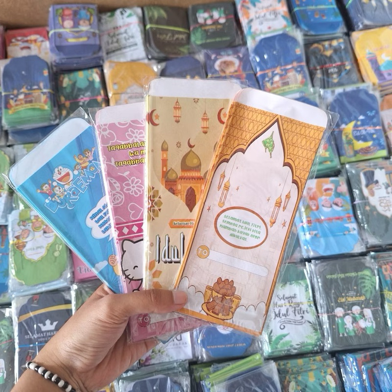 

(10 pcs) AMPLOP LEBARAN SIZE PANJANG GLOSSY