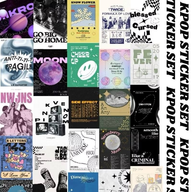 

25pcs/pack AESTHETIC KPOP STICKER / POSTER KPOP STICKER / kpop aesthetic sticker / journaling sticker / aesthetic sticker / kpop sticker set / album kpop deco / decoration sticker / jurnal sticker / kpop aesthetic set / Poster kpop aesthetic