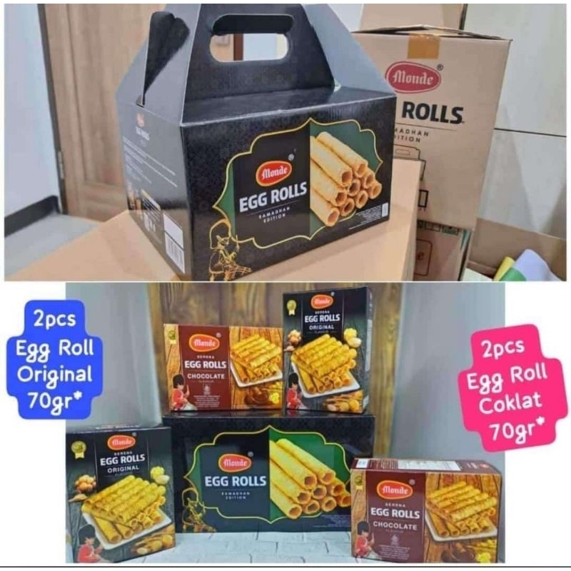 

PAKET HAMPERS LEBARAN MONDE EGG ROLLS /paket lebaran/hampers lebaran