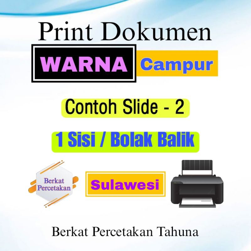 

Print Dokumen Warna A4/F4 | 1 Sisi Atau Bolak Balik | Hasil Jelas | Proses Cepat