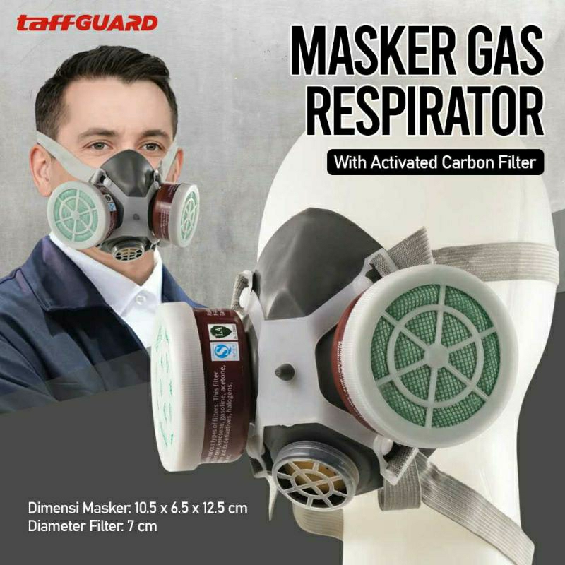 Masker Gas Respirator Anti Dust/Masker Kimia/Masker Industri