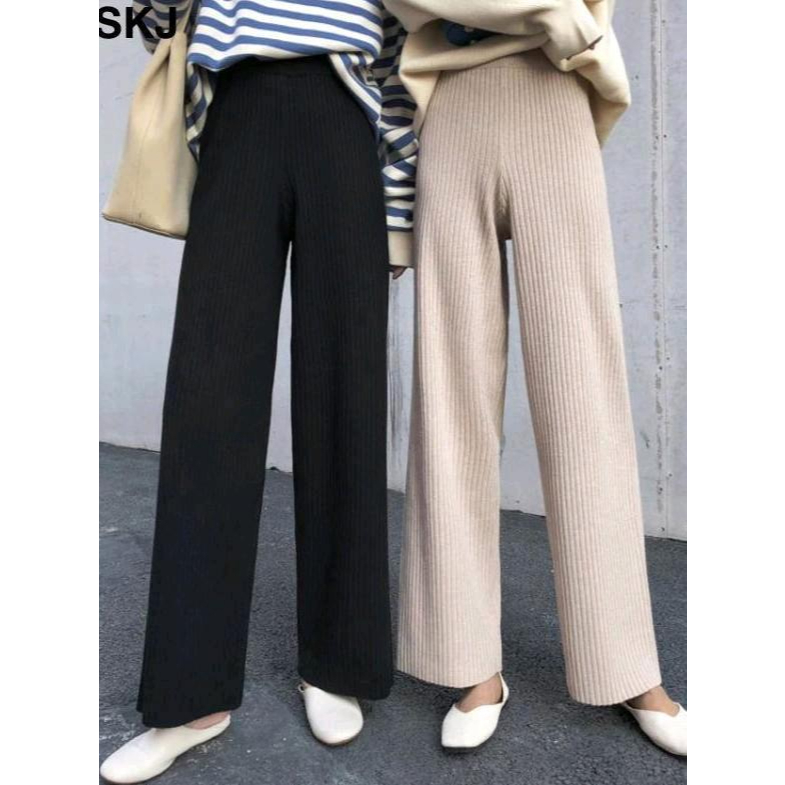 Celana Kulot Rajut Premium Tebal