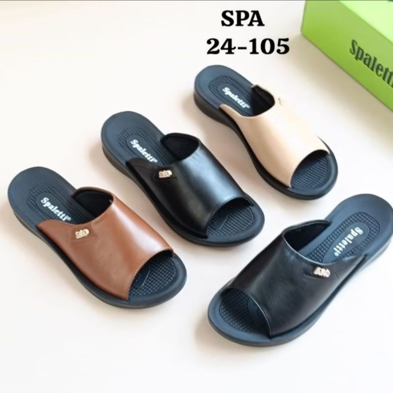 SANDAL TEPLEK WANITA SPALETTI IMPORT TERBARU 24-105