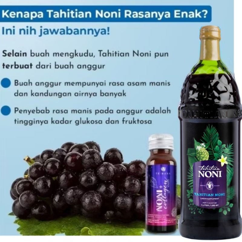TNO TahitiaNoni Juice Original Noni + Collagen Shot Persendian Arthritis Masalah Kulit Stretch Mark 