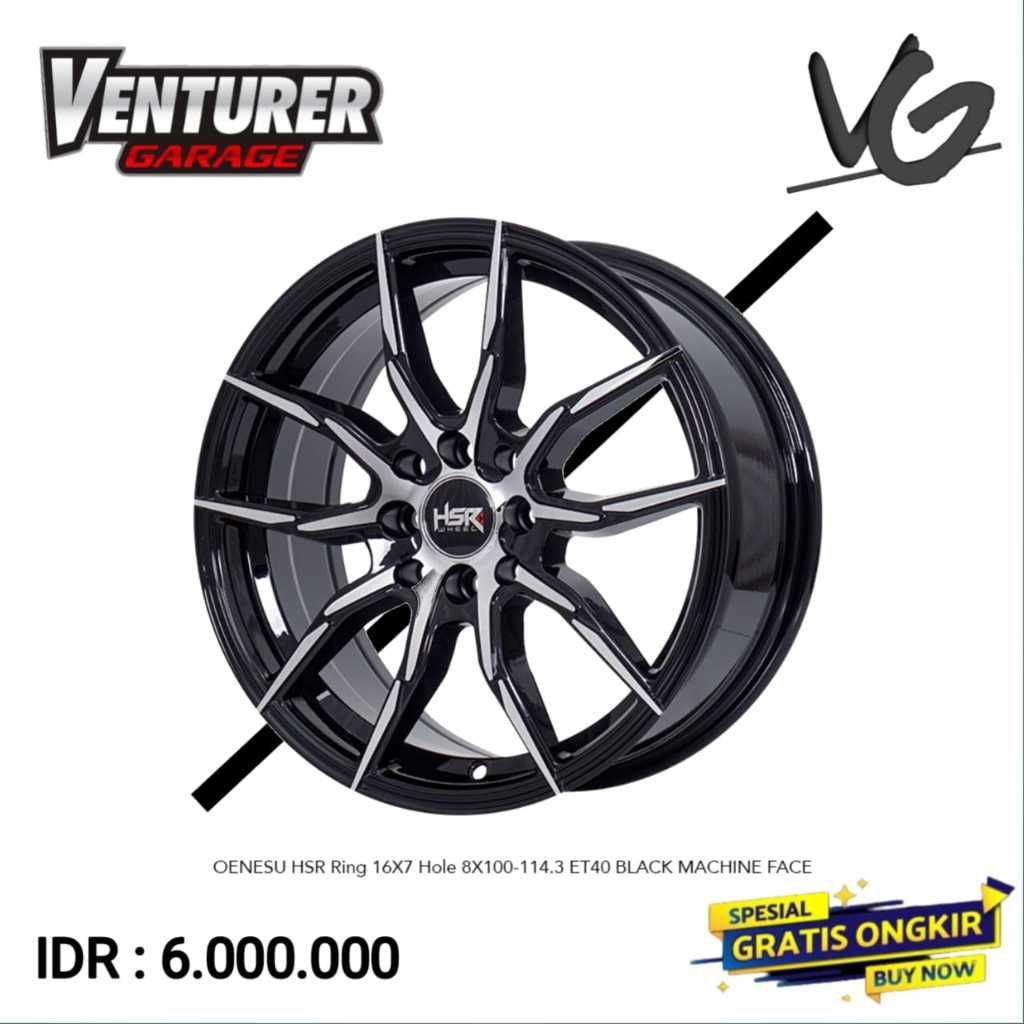 Velg mobil vios calya soluna xenia livina murah ring 16 velg hsr wheel oenesu surabaya