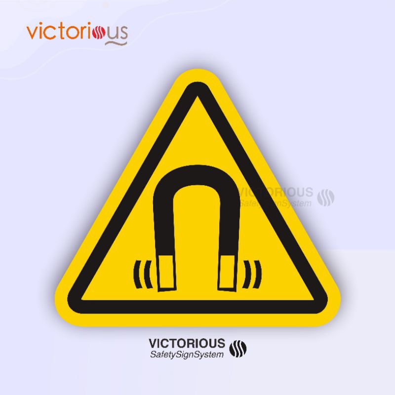 

Sticker Safety Sign K3 Standar ISO 7010 Simbol Bahaya Medan Magnet Sticker Sign