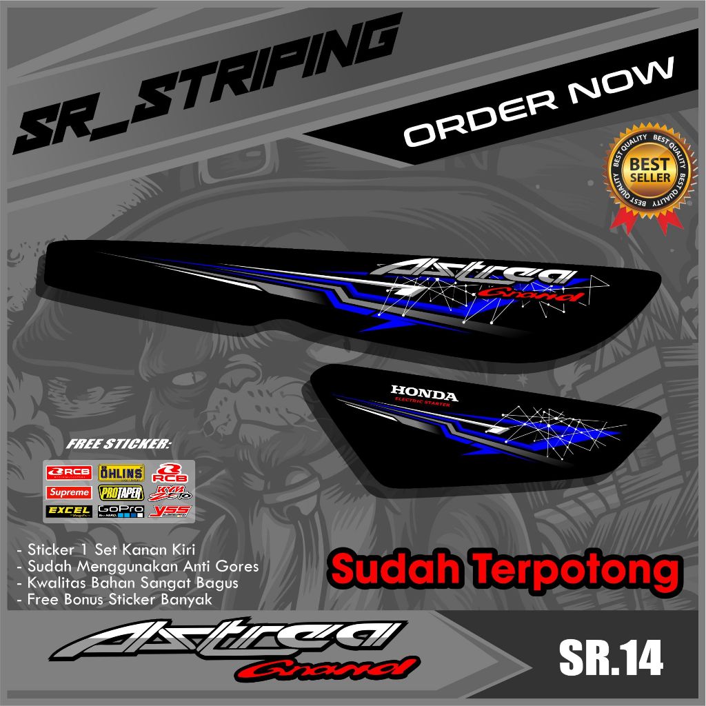 STRIPING ASTREA GRAND / STRIPING LEGENDA / STRIPING IMPRESSA / STIKER GRAND BULUS / CLASSIC SR.14