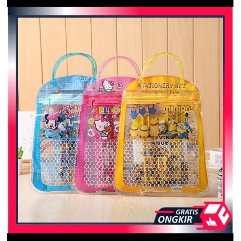 

Set Alat Tulis Sekolah Anak Motif Kartun / DIKIRIM RANDOM