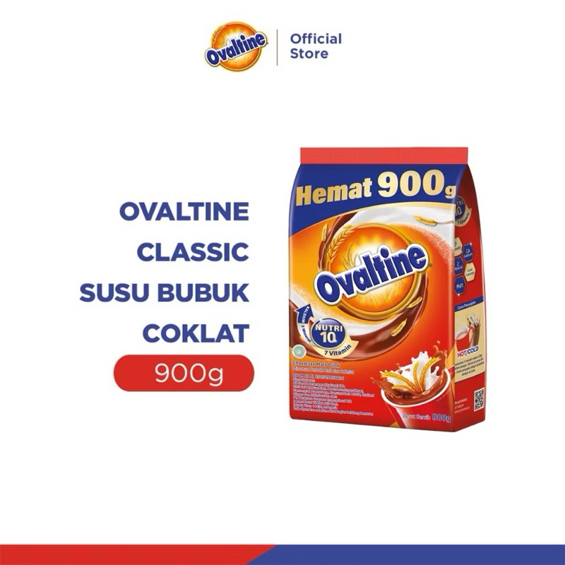 

OVALTINE Classic Susu Bubuk Coklat 900g