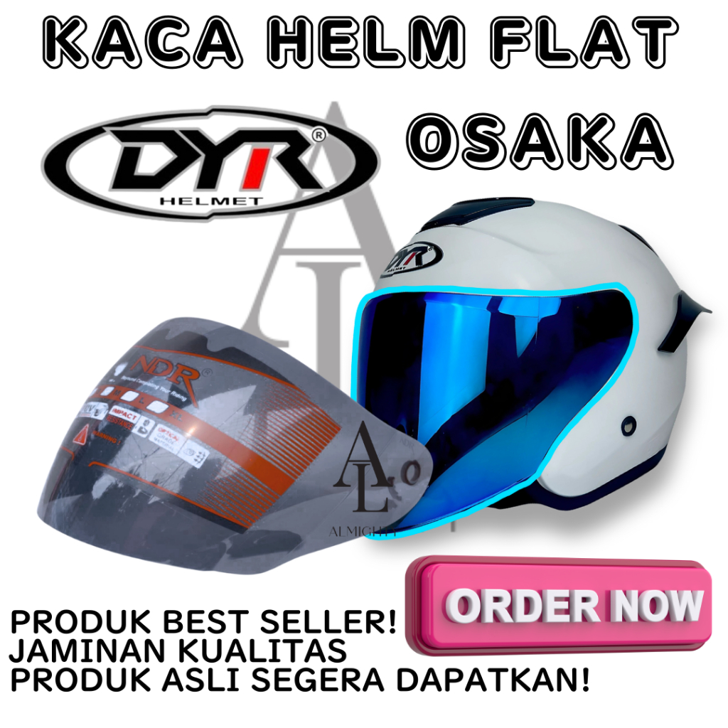 Kaca helm DYR OSAKA visor helmet CEMBUNG venom open ganteng DYR helmet