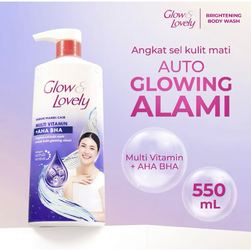 Glow & Lovely Bodywash sabun mandi Multivitamin +AHA BHA