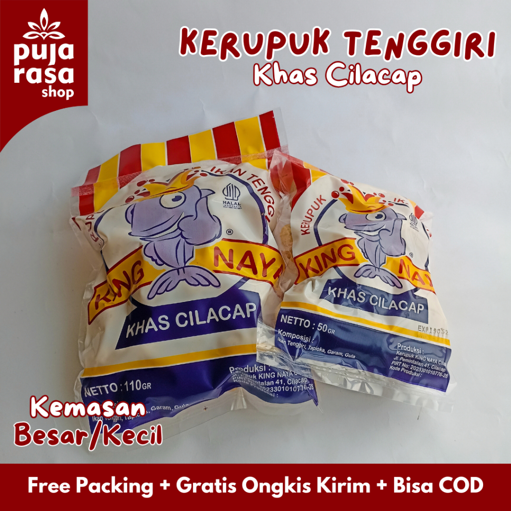 

SUPER KERUPUK KRUPUK IKAN TENGIRI AMPLANG KHAS CILACAP GURIH RENYAH