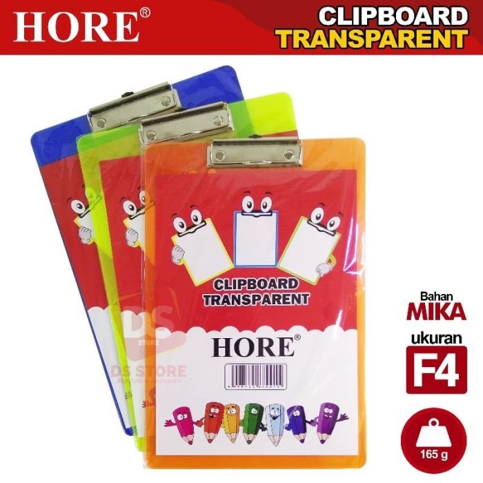 

TBMO CLIP BOARD HORE TRANSPARANT MIX POP 1