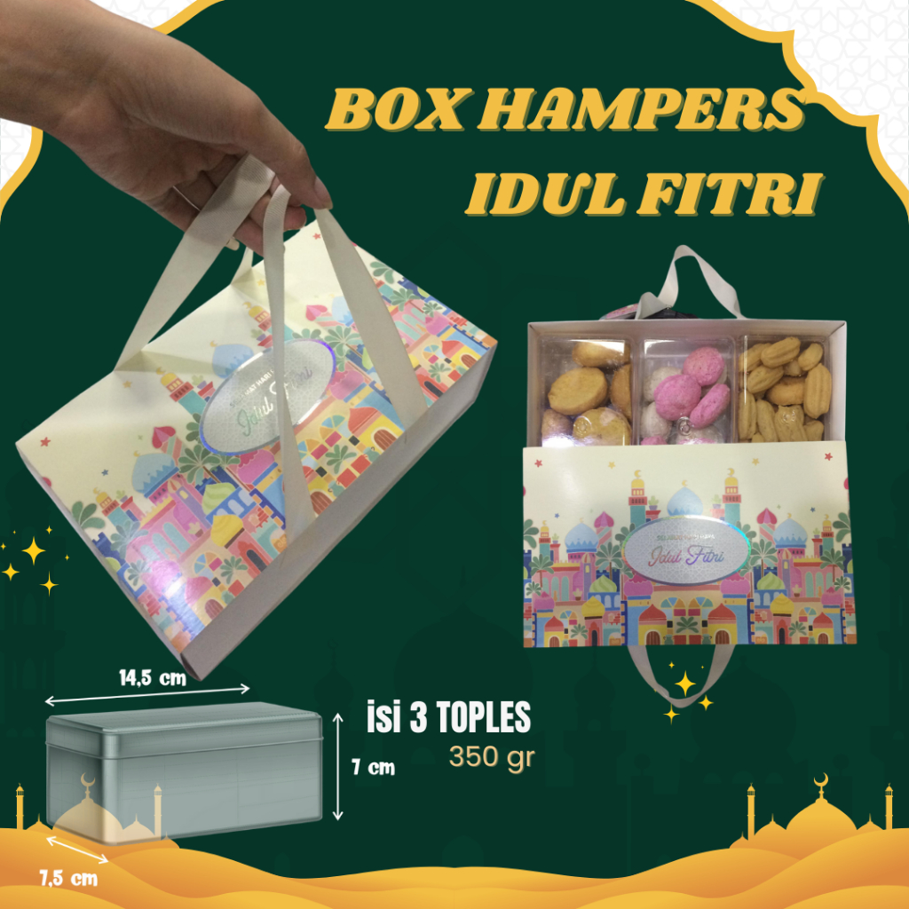 

Box Hampers Persegi Special Idul Fitri CREAM/ box hampers/ box hampers kue kering/ box kuker/ special ramadhan dan lebaran
