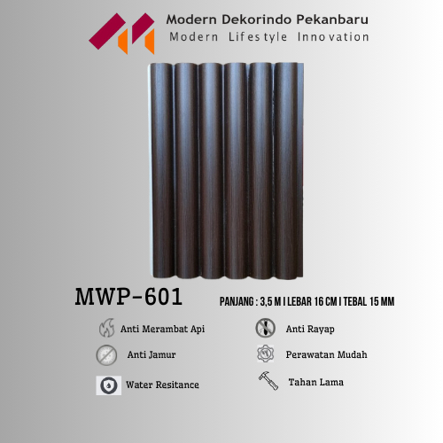 WPC Panel | Fluted Panel I WPC Bulat | Wallboard PVC | Dekorasi Dinding