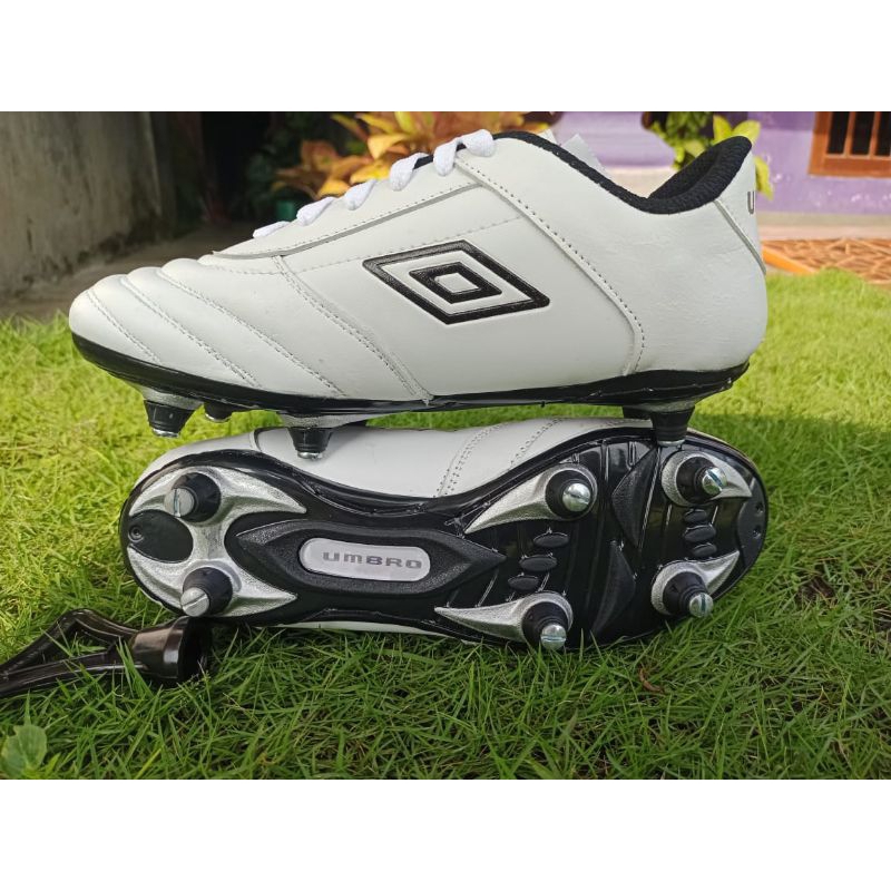 sepatu bola sol besi asli kulit sol jahit full