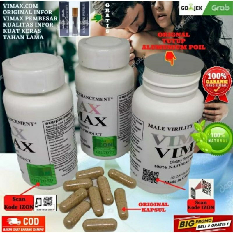 Vimax Original Canada 100% Asli 30 Kapsule