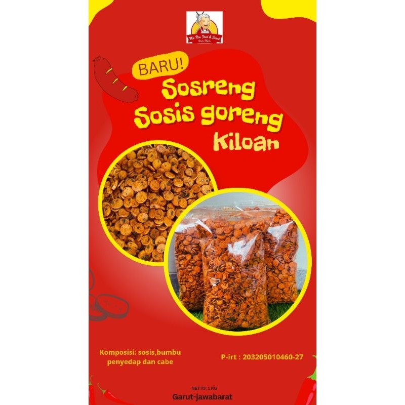 SOSIS GORENG KILOAN/SOSRENG/KRIPIK SOSIS