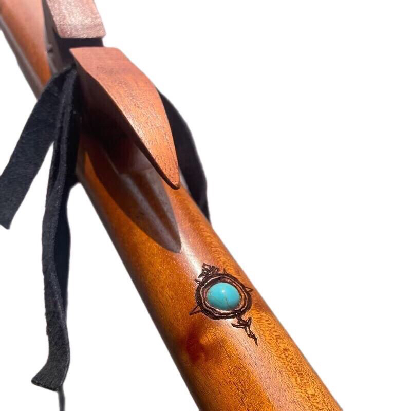 Flute Premium Native American Flute Key D  Eagle Head