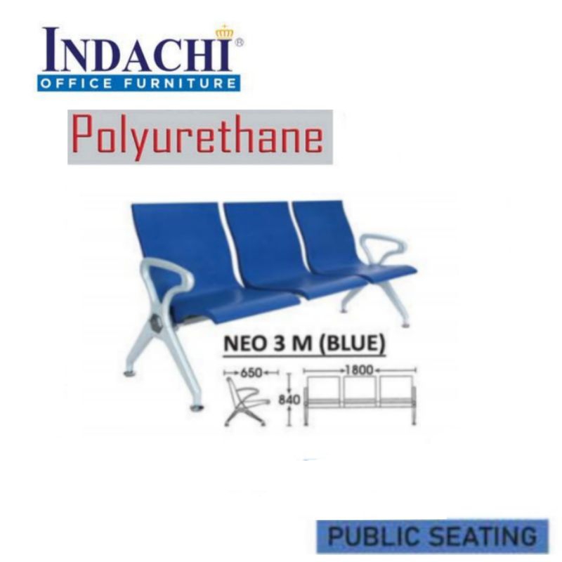 KURSI TUNGGU INDACHI NEO 3 M SEAT MEDIUM KURSI TUNGGU BANDARA KURSI TUNGGU RUMAH SAKIT KURSI TUNGGU 