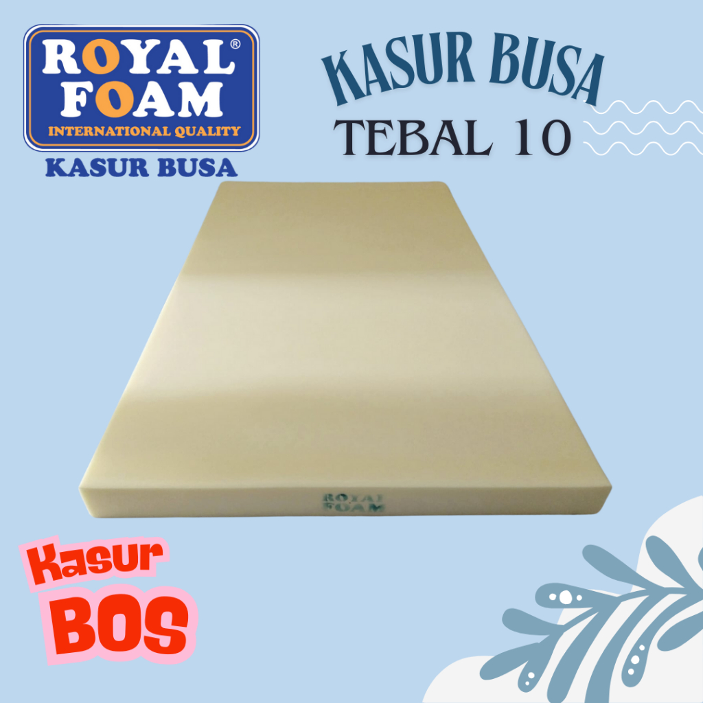 KASUR BOS BUSA TEBAL 10 (BUSA SAJA) YELLOW ROYAL FOAM