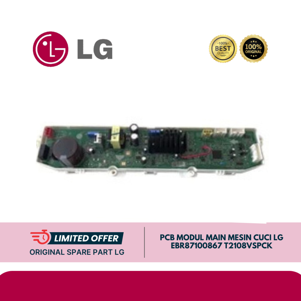 PCB MODUL MAIN MESIN CUCI LG EBR87100867 T2108VSPCK