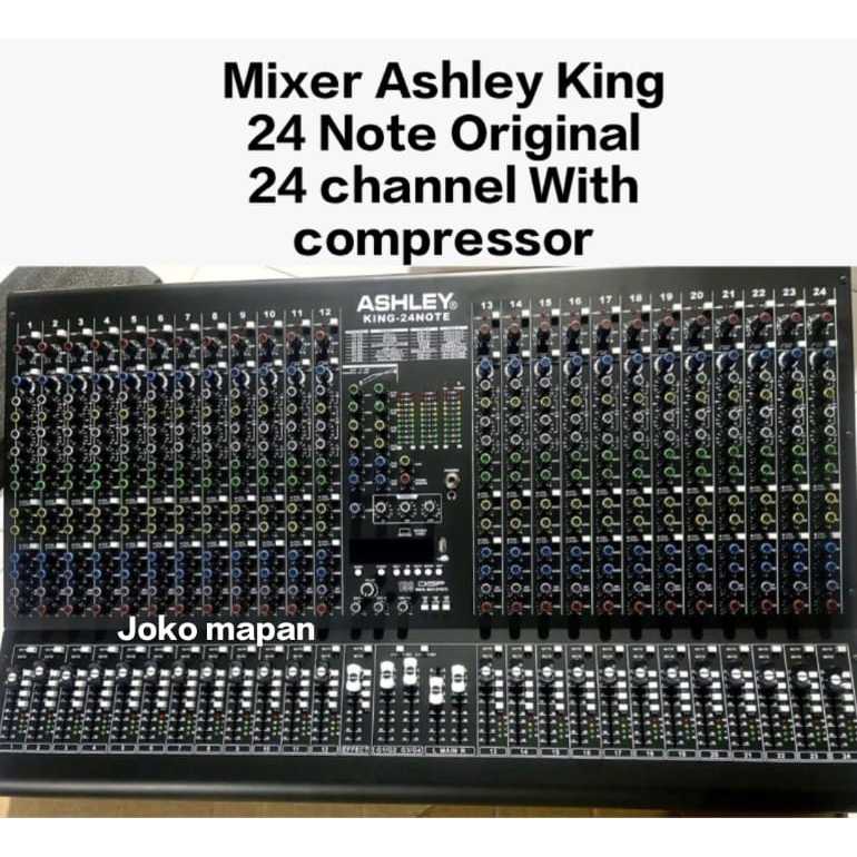 MIXER ASHLEY KING 24 NOTE ORIGINAL NEW COMPRESSOR MIXER 24 CHANNEL BLUETOOTH USB MP3