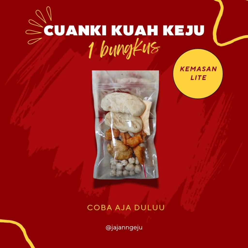 

[Ready Stock] Cuanki Kuah Keju Kemasan Lite 1 pcs