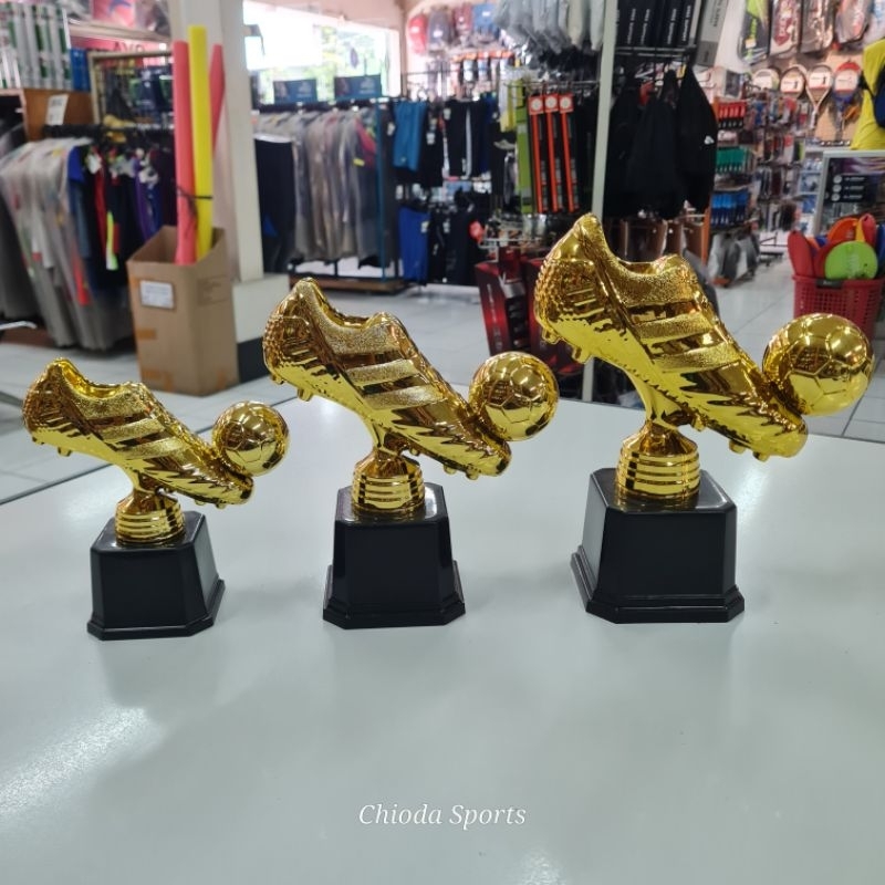 Piala Thropy Trophy Trofi Medali Top Skor Scorer Sepatu Emas Golden Foot JZ2227 isi 3