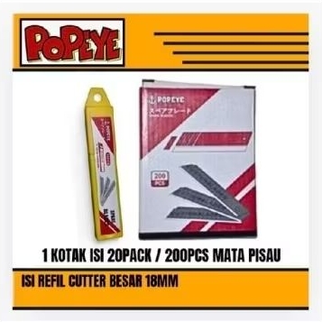 

Refil / Isi Cutter / Pisau Besar Popeye