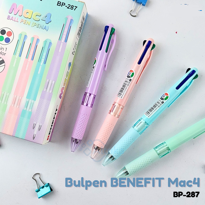 

PULPEN CETREK 4 WARNA SOFT COLOUR PASTEL BODY BENEFIT BP-287 0.7MM