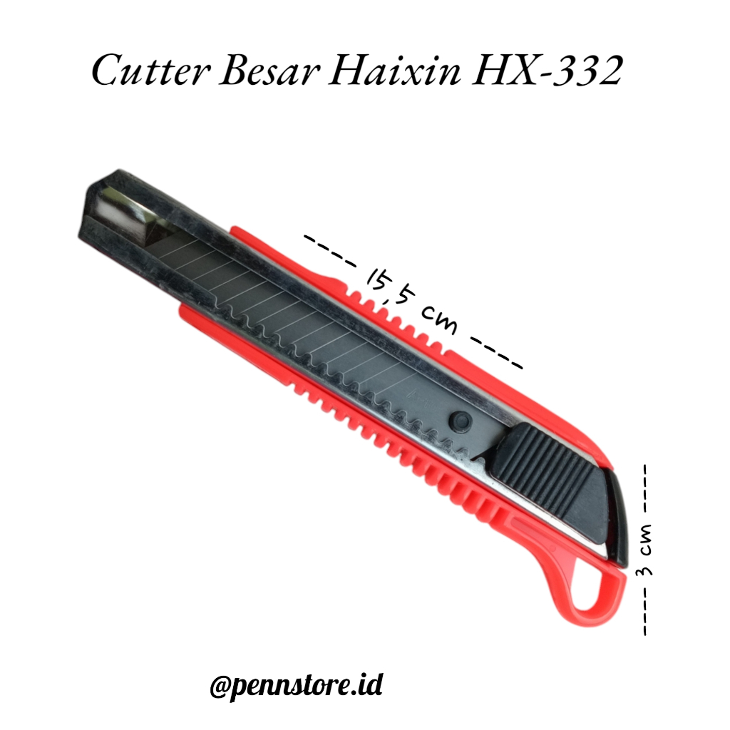 

(pcs) Cutter Besar Haixin HX-332 - Tajam Berkualitas untuk Pemotongan yang Lebih Mudah