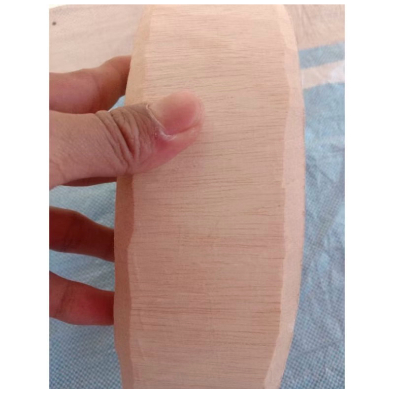 Talenan/tatakan daging kayu bulat 35cm tebal 7cm kayu asem