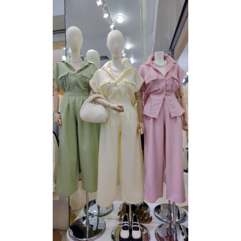 Craine Maria 02 One Set  Kekinian Wanita Setelan Wanita Baju Bangkok Wanita Baju Import Setelan Wani