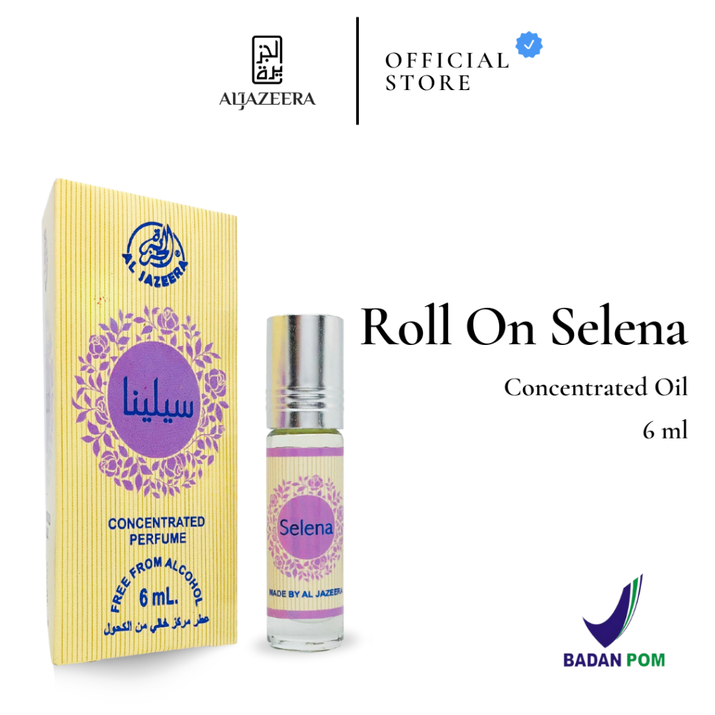 Selena Parfum Roll On Arab 6 ml Non Alkohol | Minyak Wangi Concentrated Oil | Original Segel Pabrik 