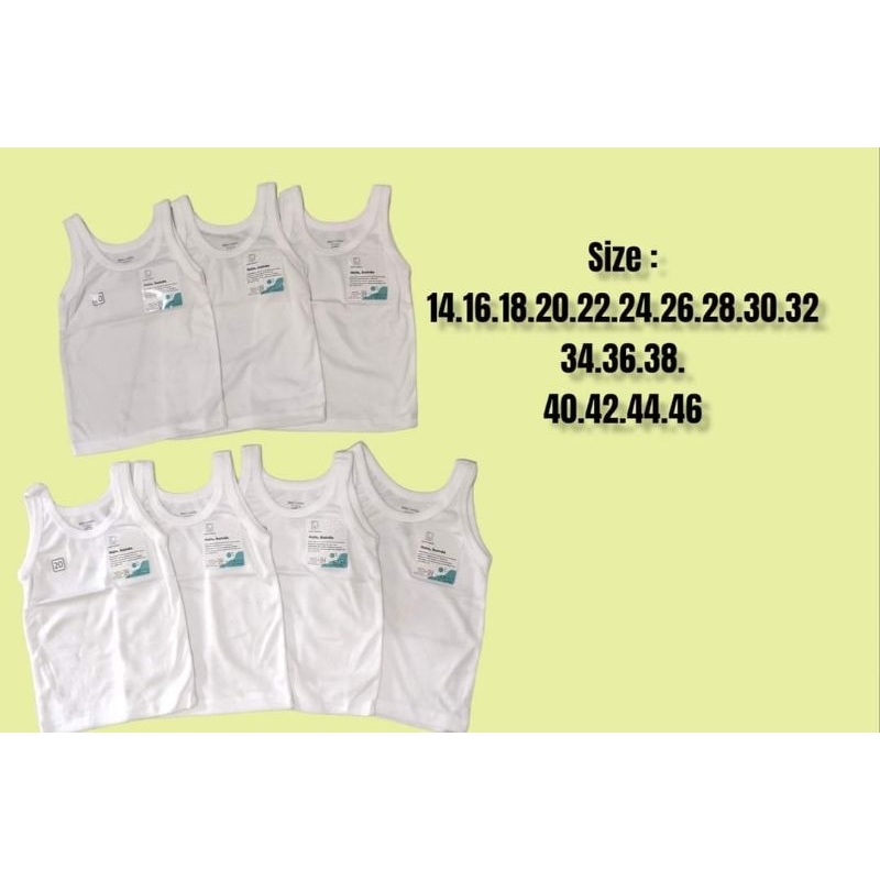 Kaos Dalam Baby - Dewasa KHUSUS PUTIH Baby London Cewek/Cowok