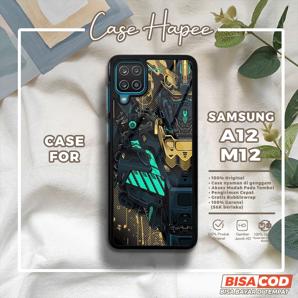 Case Samsung A12 M12 Casing Samsung A12 M12 [GNDM] Casehapee Case Glossy Case Aesthetic Custom Case 