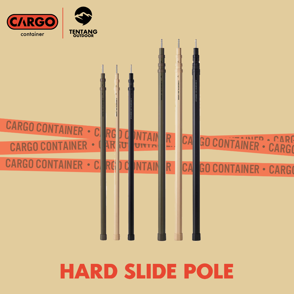 Hard Slide Pole CARGO CONTAINER Tiang Kanopi Adjustable Camping