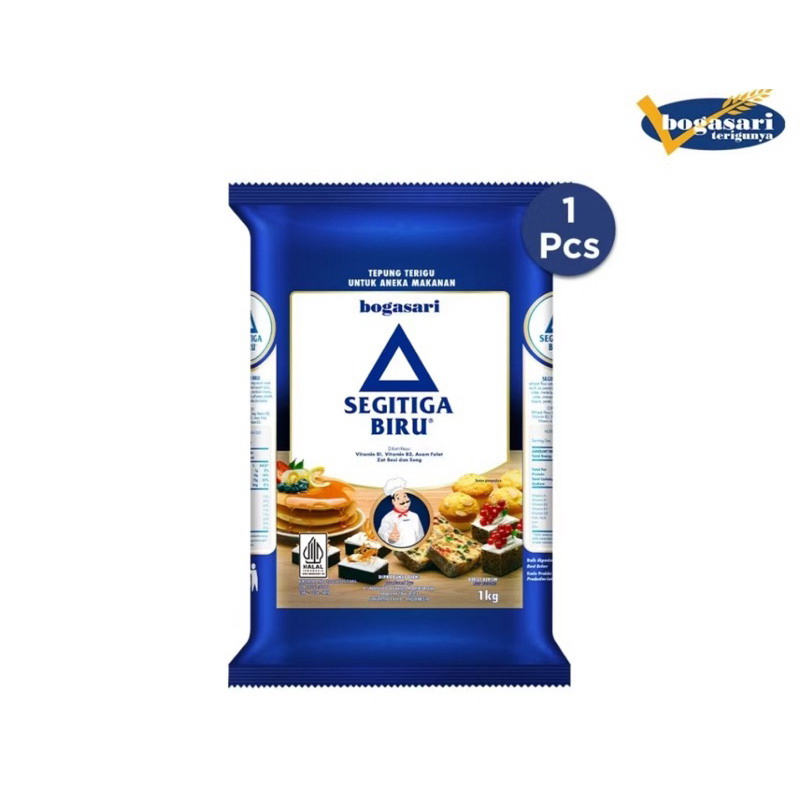 

TEPUNG TERIGU BOGASARI SEGITIGA BIRU PREMIUM 1 kg DOS