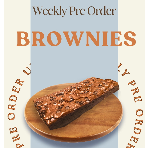 

Brownies Fudgy Homemade 10x20 cm - Panggang Nyoklat, Rasa Premium! (WEEKLY PO)