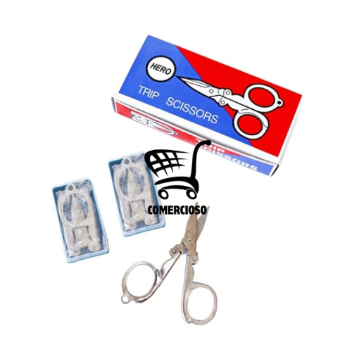 

Paket Lengkap 12 Pcs Gunting Lipat Forbici Alat Potong Pemotong Super Tajam Mudah Dibawa