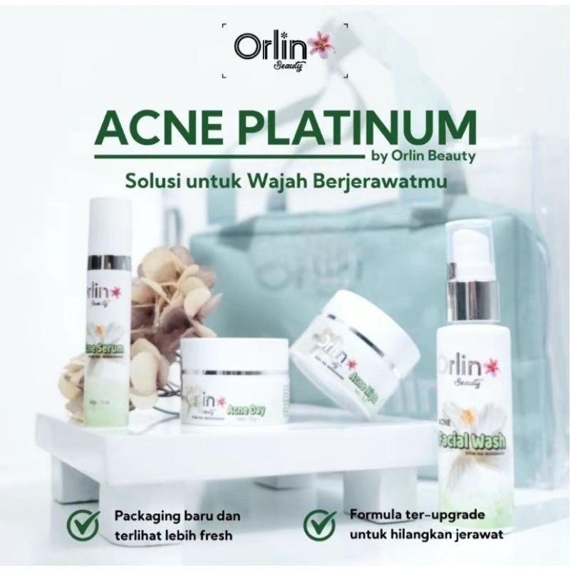 PAKET ACNE PLATINUM GLOWING ORLIN BEAUTY